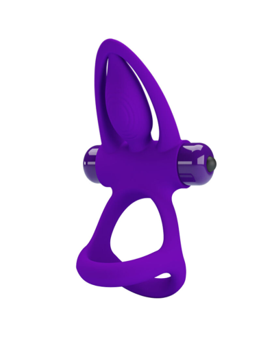 PRETTY LOVE - ANILLO VIBRADOR 10 VIBRACIONES SILICONA VIOLETA