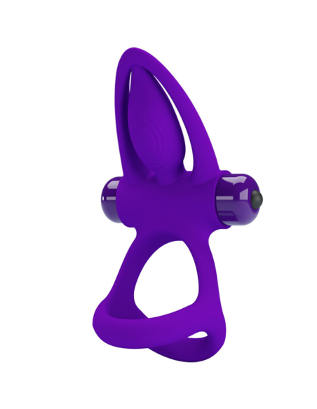 PRETTY LOVE - ANILLO VIBRADOR 10 VIBRACIONES SILICONA VIOLETA