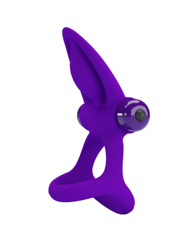 PRETTY LOVE - ANILLO VIBRADOR 10 VIBRACIONES SILICONA VIOLETA