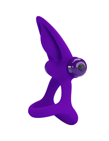PRETTY LOVE - ANILLO VIBRADOR 10 VIBRACIONES SILICONA VIOLETA