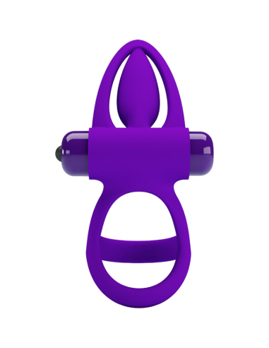 PRETTY LOVE - ANILLO VIBRADOR 10 VIBRACIONES SILICONA VIOLETA