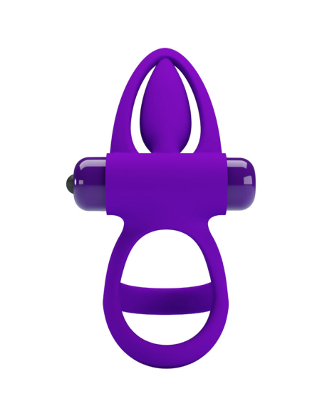PRETTY LOVE - ANILLO VIBRADOR 10 VIBRACIONES SILICONA VIOLETA