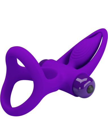 PRETTY LOVE - ANILLO VIBRADOR 10 VIBRACIONES SILICONA VIOLETA