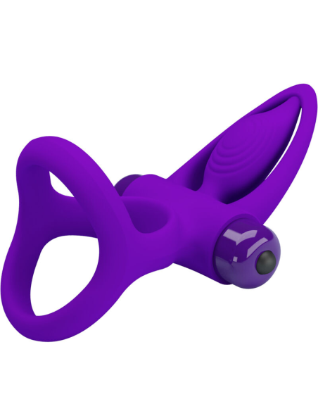 PRETTY LOVE - ANILLO VIBRADOR 10 VIBRACIONES SILICONA VIOLETA