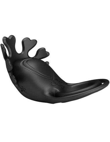 PRETTY LOVE - RUBEN ANILLO VIBRADOR 7 VIBRACIONES SILICONA NEGRO