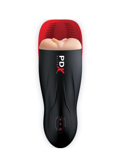 PDX ELITE - MASTURBADOR STROKER FUCK-O-MATIC VAGINA DOBLE VIBRACIÓN PENE and TESTÍCULOS