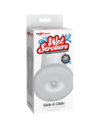FETISH FANTASY EXTREME - MASTURBADOR MASCULINO SILICONA SLIDE and GLIDE TRANSPARENTE