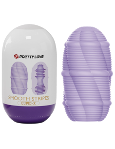 PRETTY LOVE - HUEVO MASTURBADOR SMOOTH STRIPES CUPID