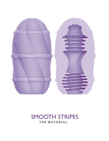 PRETTY LOVE - HUEVO MASTURBADOR SMOOTH STRIPES CUPID