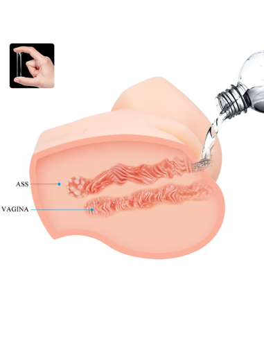 CRAZY BULL - VAGINA Y ANO REALÍSTICOS DOBLE VIBRACIÓN