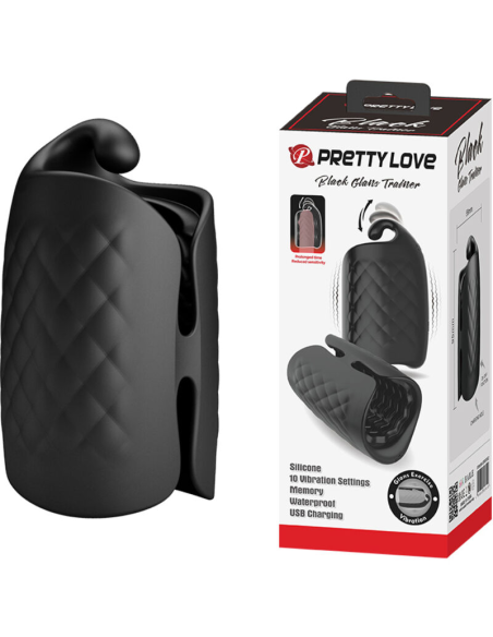 PRETTY LOVE - MASTURBADOR MANUAL PARA GLANDE VIBRADOR RECARGABLE