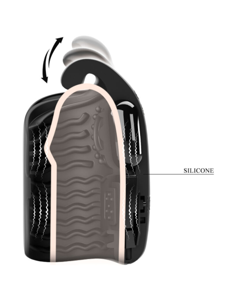 PRETTY LOVE - MASTURBADOR MANUAL PARA GLANDE VIBRADOR RECARGABLE