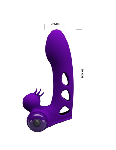 PRETTY LOVE - ORLANDO FUNDA DE DEDO VIBRADOR MORADO