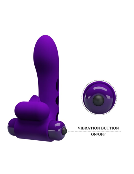 PRETTY LOVE - ORLANDO FUNDA DE DEDO VIBRADOR MORADO