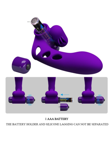 PRETTY LOVE - ORLANDO FUNDA DE DEDO VIBRADOR MORADO