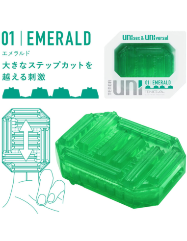 TENGA - UNI EMERALD MASTURBADOR DEDAL
