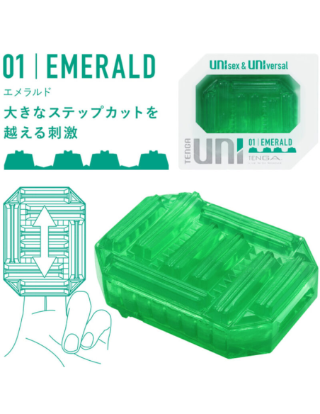 TENGA - UNI EMERALD MASTURBADOR DEDAL