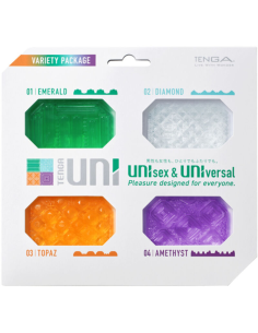 TENGA - UNI VARIETY MASTURBADOR DEDAL PACK 4 UDS