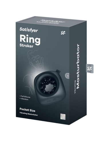 SATISFYER - RING STROKER MASTURBADOR and VIBRADOR