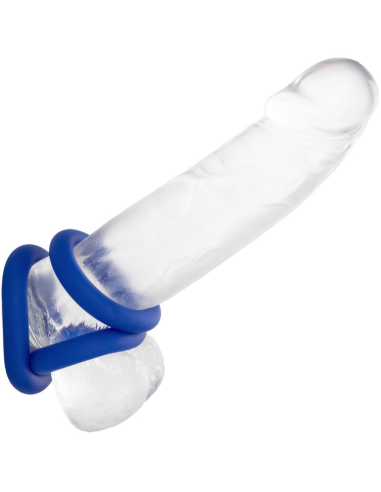 CALEXOTICS - ADMIRAL SET 3 ANILLOS PARA PENE AZUL