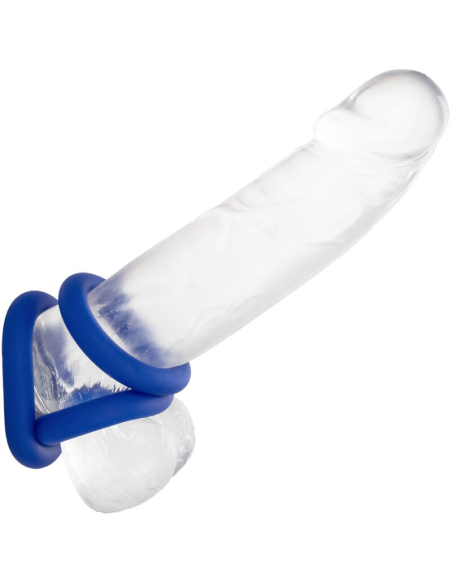 CALEXOTICS - ADMIRAL SET 3 ANILLOS PARA PENE AZUL
