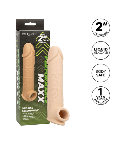 CALEXOTICS - PERFORMANCE MAXX EXTENSIÓN REALISTA 8 PIEL CLARO