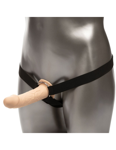 CALEXOTICS - PERFORMANCE MAXX EXTENSIÓN REALISTA CON ARNÉS PIEL CLARO