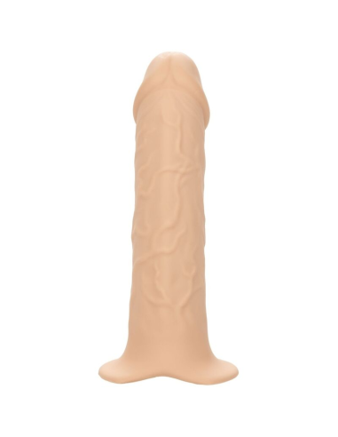 CALEXOTICS - PERFORMANCE MAXX EXTENSIÓN REALISTA CON ARNÉS PIEL CLARO