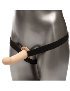 CALEXOTICS - PERFORMANCE MAXX EXTENSIÓN CON ARNÉS PIEL CLARO