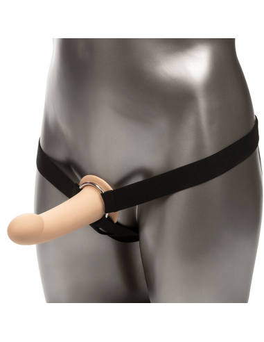 CALEXOTICS - PERFORMANCE MAXX EXTENSIÓN CON ARNÉS PIEL CLARO