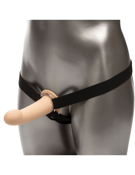 CALEXOTICS - PERFORMANCE MAXX EXTENSIÓN CON ARNÉS PIEL CLARO