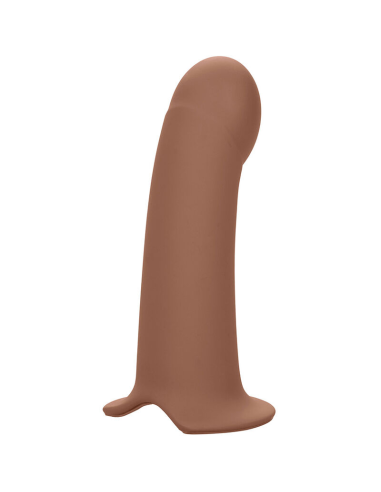 CALEXOTICS - PERFORMANCE MAXX EXTENSIÓN CON ARNÉS PIEL MORENO