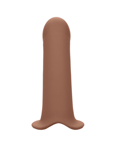 CALEXOTICS - PERFORMANCE MAXX EXTENSIÓN CON ARNÉS PIEL MORENO