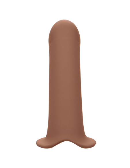 CALEXOTICS - PERFORMANCE MAXX EXTENSIÓN CON ARNÉS PIEL MORENO