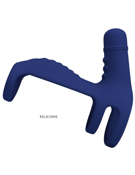 PRETTY LOVE - ELISH ANILLO VIBRADOR CON EXTENSIÓN AZUL