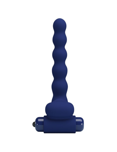 PRETTY LOVE - AJMAL ANILLO VIBRADOR CON PLUG AZUL