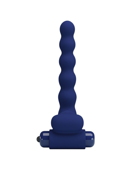 PRETTY LOVE - AJMAL ANILLO VIBRADOR CON PLUG AZUL