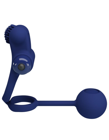 PRETTY LOVE - REMINGTON DOBLE ANILLO VIBRADOR CON PLUG AZUL