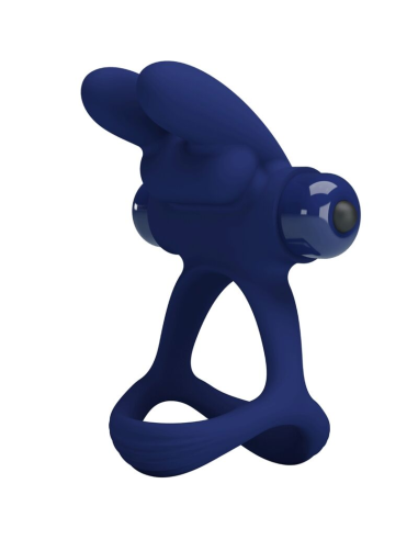 PRETTY LOVE - FRANCISCO DOBLE ANILLO VIBRADOR RABBIT AZUL