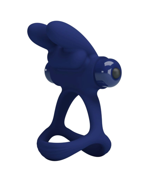 PRETTY LOVE - FRANCISCO DOBLE ANILLO VIBRADOR RABBIT AZUL