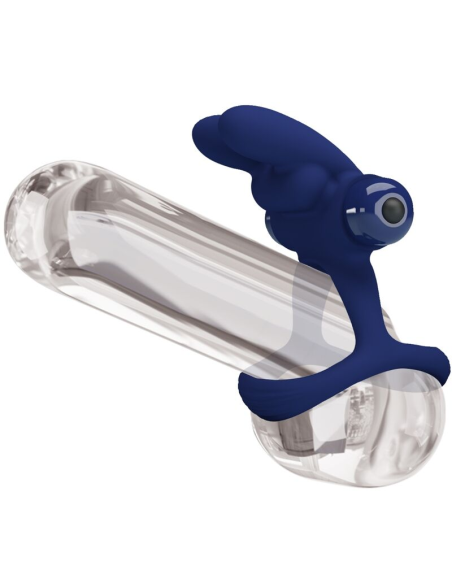 PRETTY LOVE - FRANCISCO DOBLE ANILLO VIBRADOR RABBIT AZUL