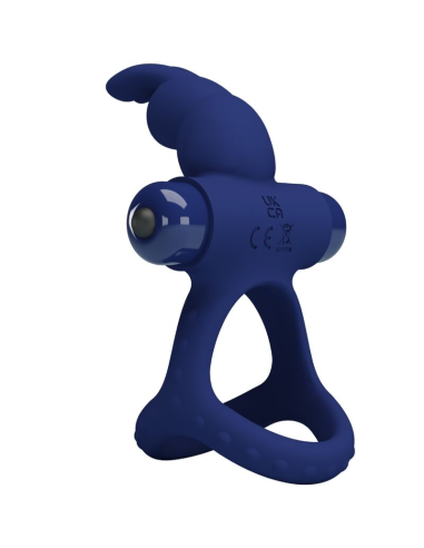 PRETTY LOVE - LUCHITO DOBLE ANILLO VIBRADOR RABBIT AZUL