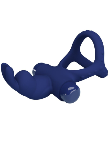 PRETTY LOVE - LUCHITO DOBLE ANILLO VIBRADOR RABBIT AZUL