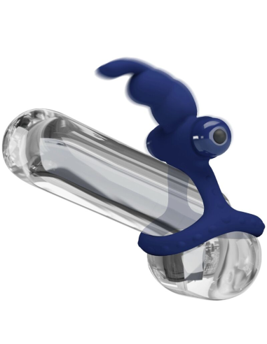 PRETTY LOVE - LUCHITO DOBLE ANILLO VIBRADOR RABBIT AZUL