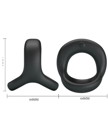 PRETTY LOVE - ELLIOTT ANILLO VIBRADOR NEGRO