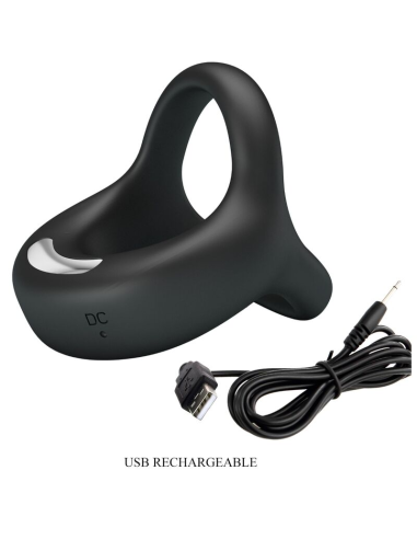 PRETTY LOVE - ELLIOTT ANILLO VIBRADOR NEGRO