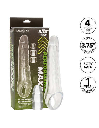 CALEXOTICS - MAXX EXTENSOR DE PENE AJUSTABLE TRANSPARENTE