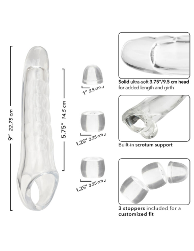CALEXOTICS - MAXX EXTENSOR DE PENE AJUSTABLE TRANSPARENTE
