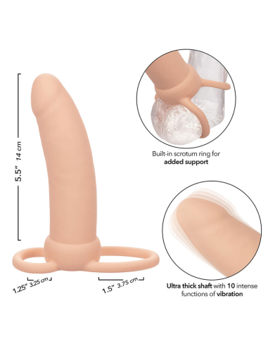 CALEXOTICS - MAXX DOBLE PENETRADOR GRUESO 10 VIBRACIONES NATURAL