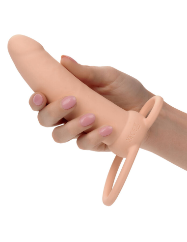 CALEXOTICS - MAXX DOBLE PENETRADOR GRUESO 10 VIBRACIONES NATURAL